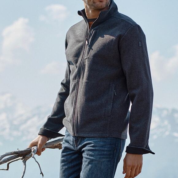 Smartwool Dark Grey Wool Blend Full Zip Jacket Size: XL - Picture 1 of 11